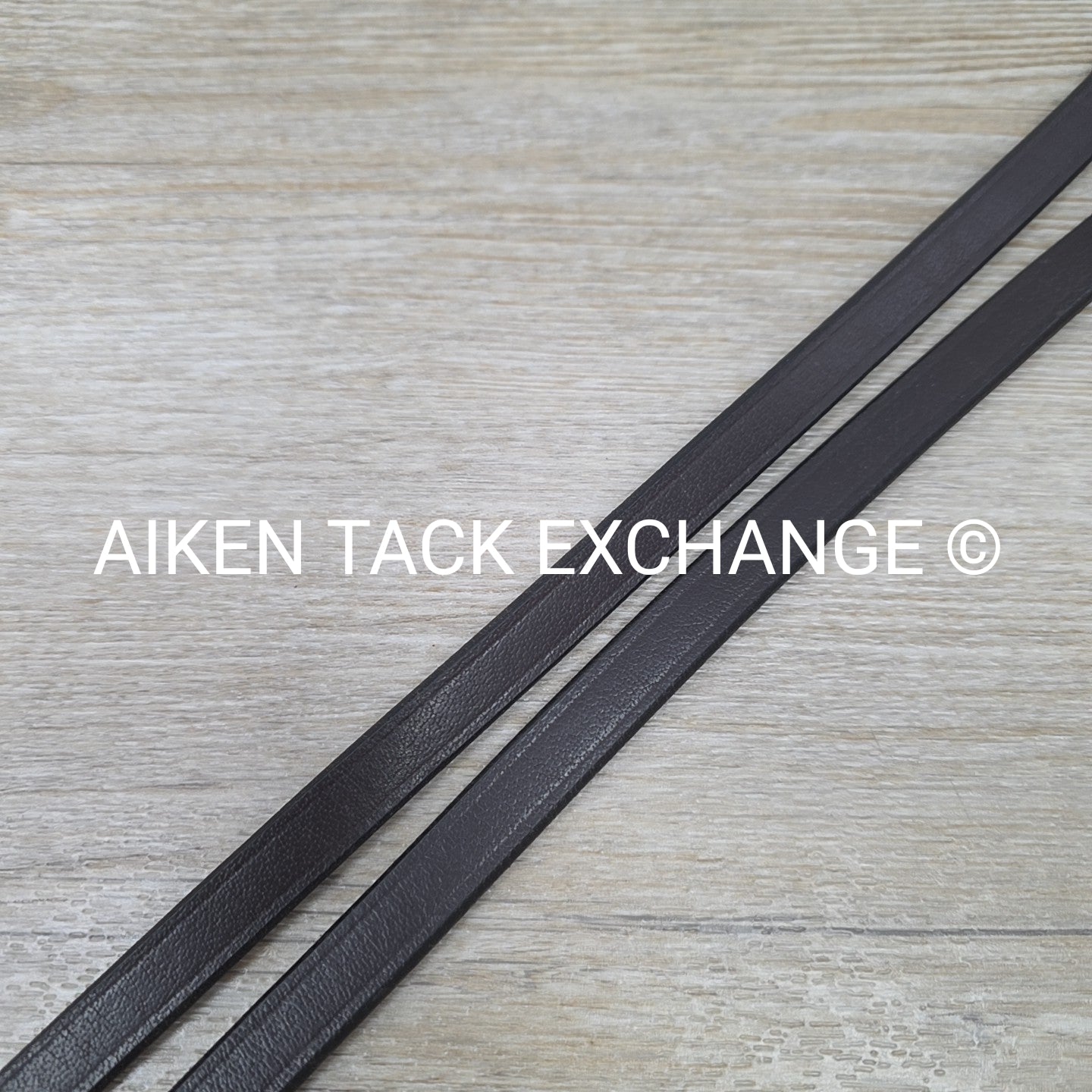 Bobby's English Tack Plain Laced Reins, Brown, 66"