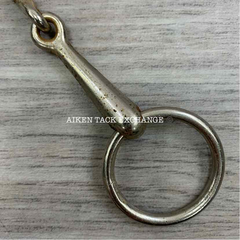 Single Joint Plated Bradoon Bit 4.75"