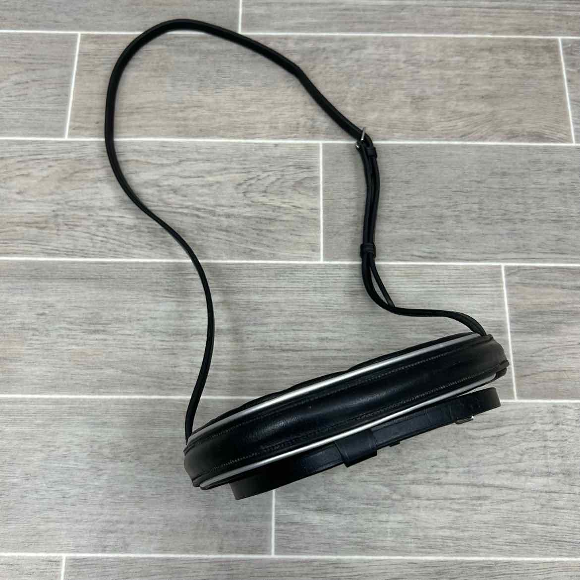 Padded Plain Rashed Flash Noseband, Black & Silver, Oversize