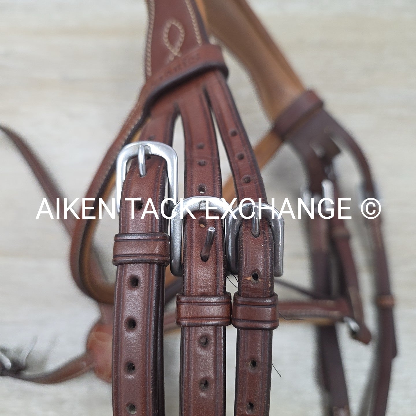 Antares Monocrown Figure 8 Bridle, No Reins, Brown, Oversize (3)