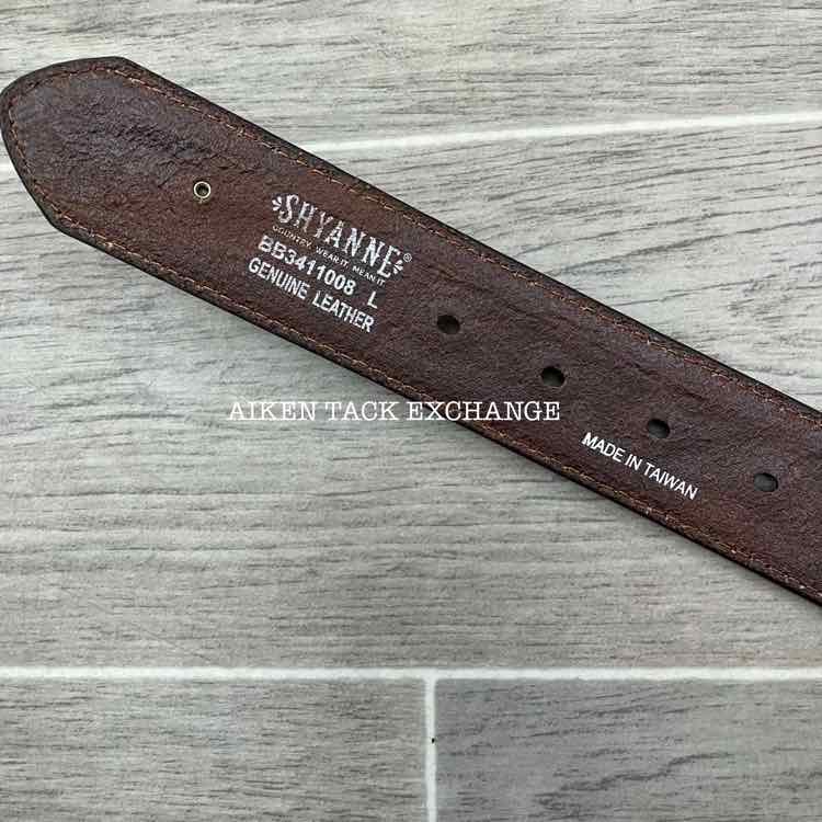 Shyanne Leather Belt with Nocona Belt Buckle, Size Large