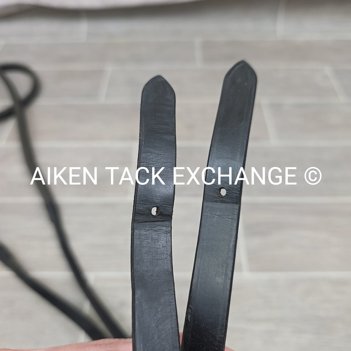 ThinLine Rubber Reins, Black, 60"