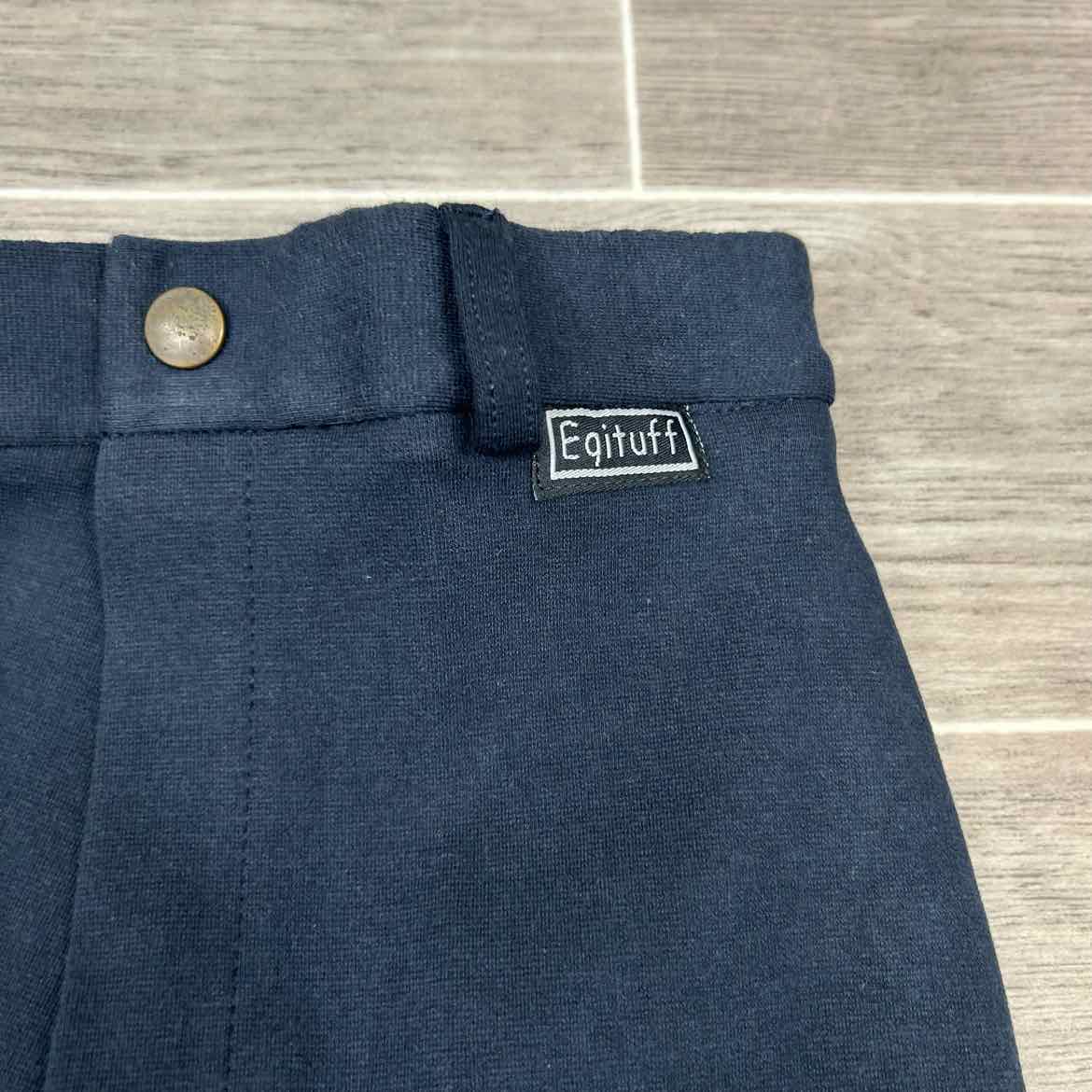 Eqituff Children's Knee Patch Breeches, Navy, Size 10, Brand New