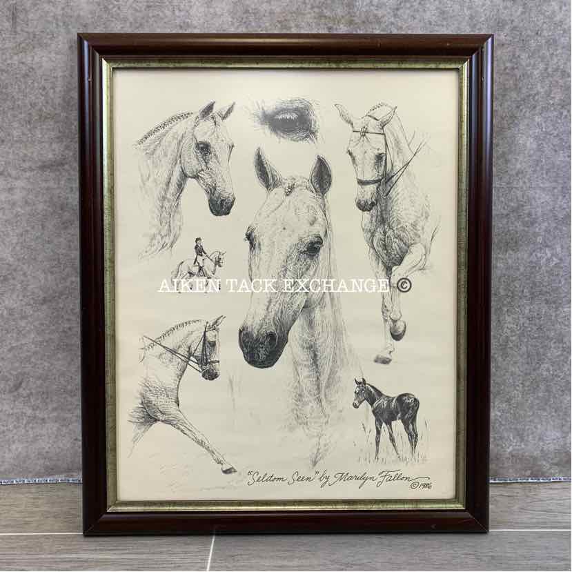 "Seldom Seen" by Marilyn Fallon Framed Print, 18.5" x 23"