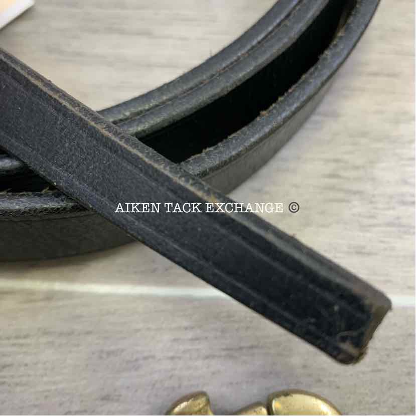 Leather Lead with Brass Chain