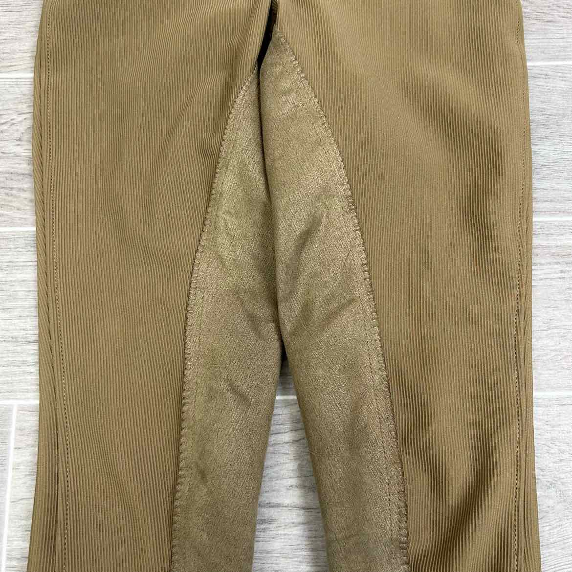 TuffRider Ribbed Full Seat Breeches, Taupe, Women's Size 26 R