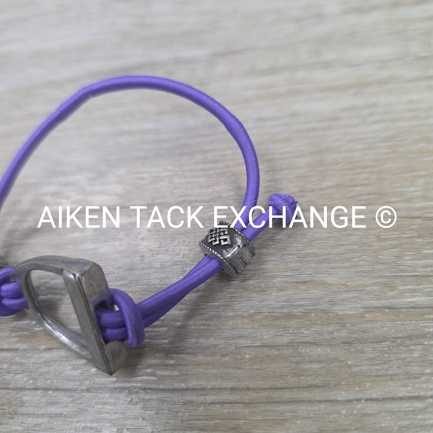 Purple Stirrup Bungee Bracelet