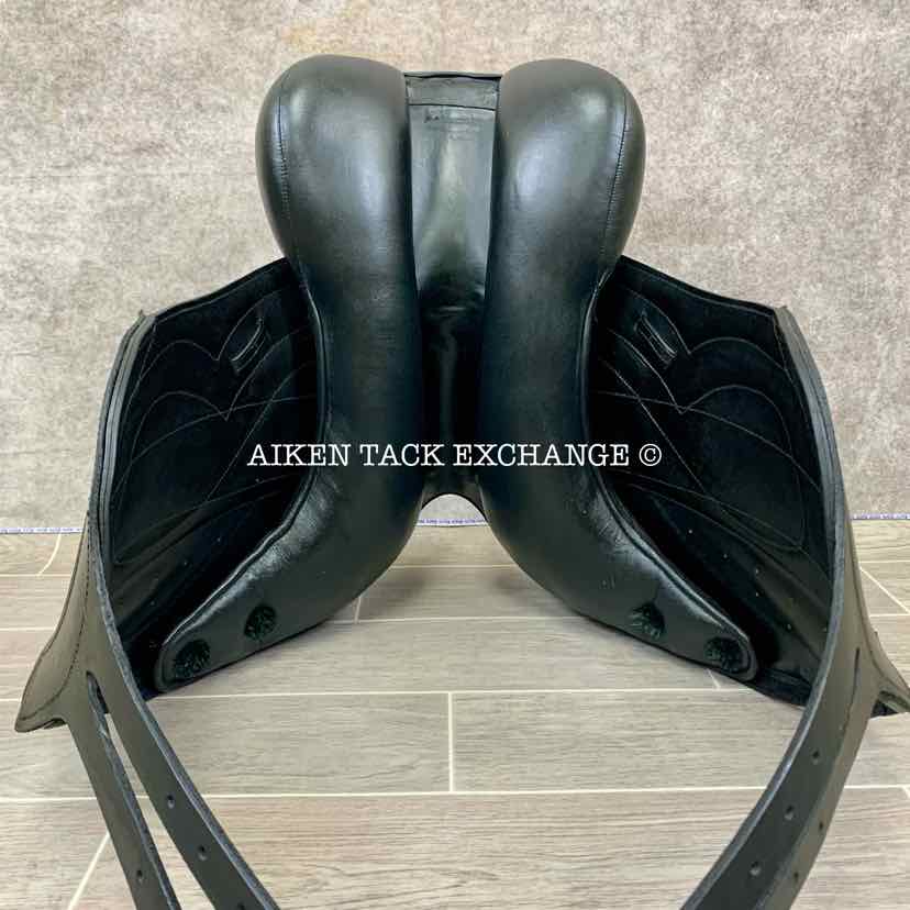 Stackhouse Monoflap Dressage Saddle, 17.5" Seat, Medium Narrow Tree, Wool Flocked Panels