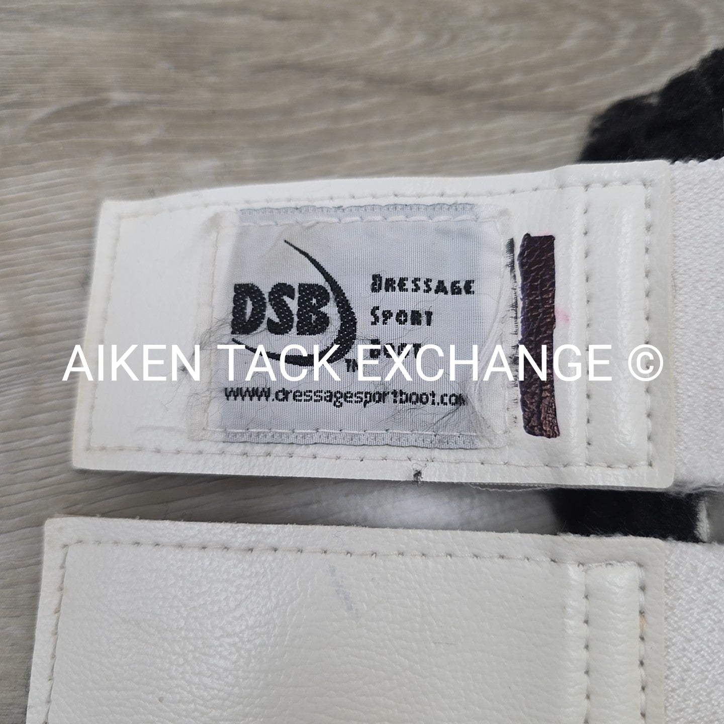 DSB Dressage Sport Boots Original, White/Black, Size Large