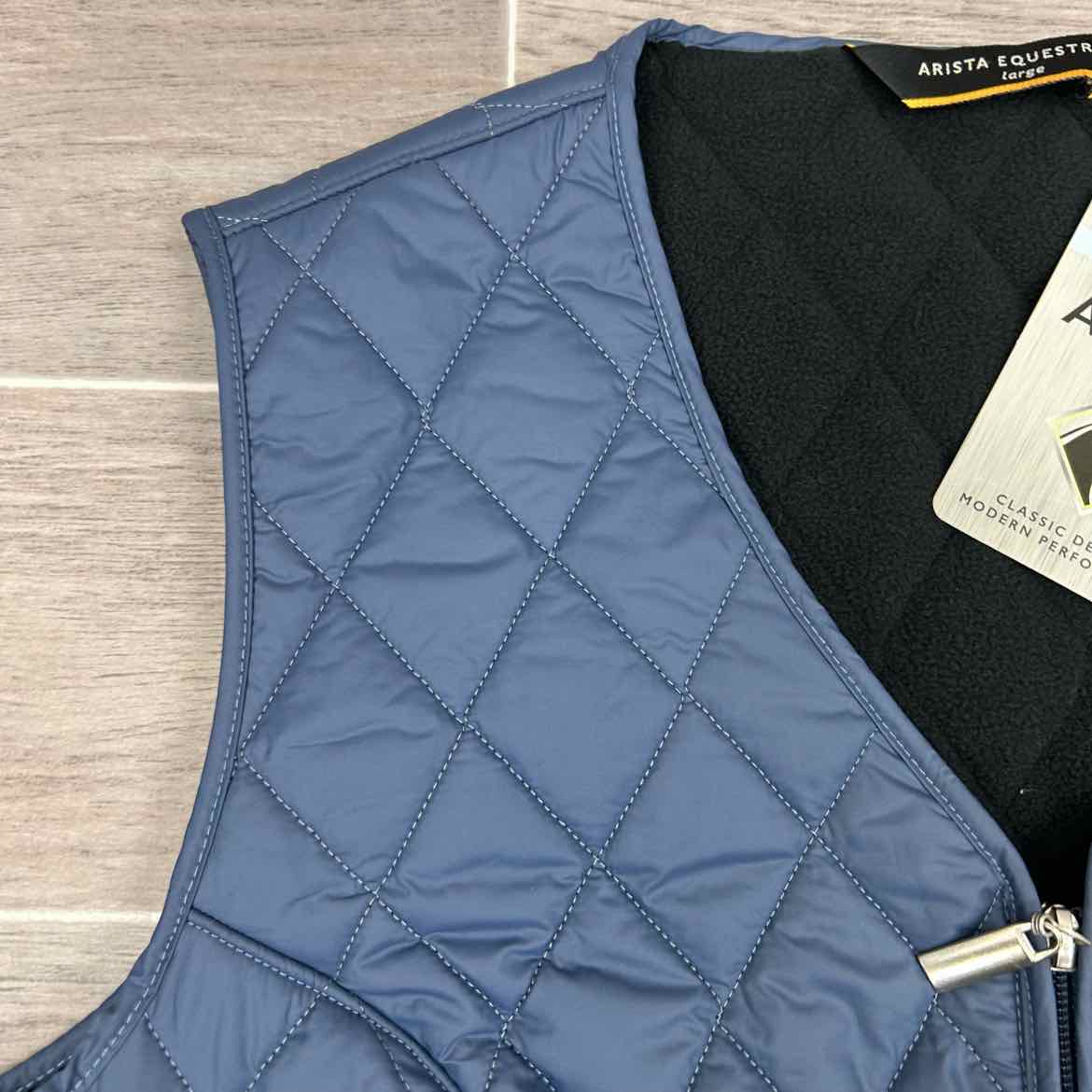 Arista Quilted Vest, Bluestone, Size Large
