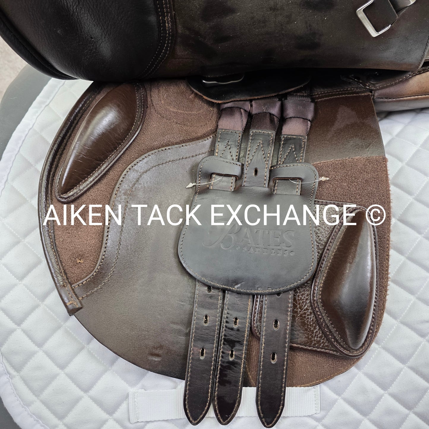 2018 Bates CC Jump Saddle, 18" Seat, Adjustable Tree - Changeable Gullet, CAIR Panels
