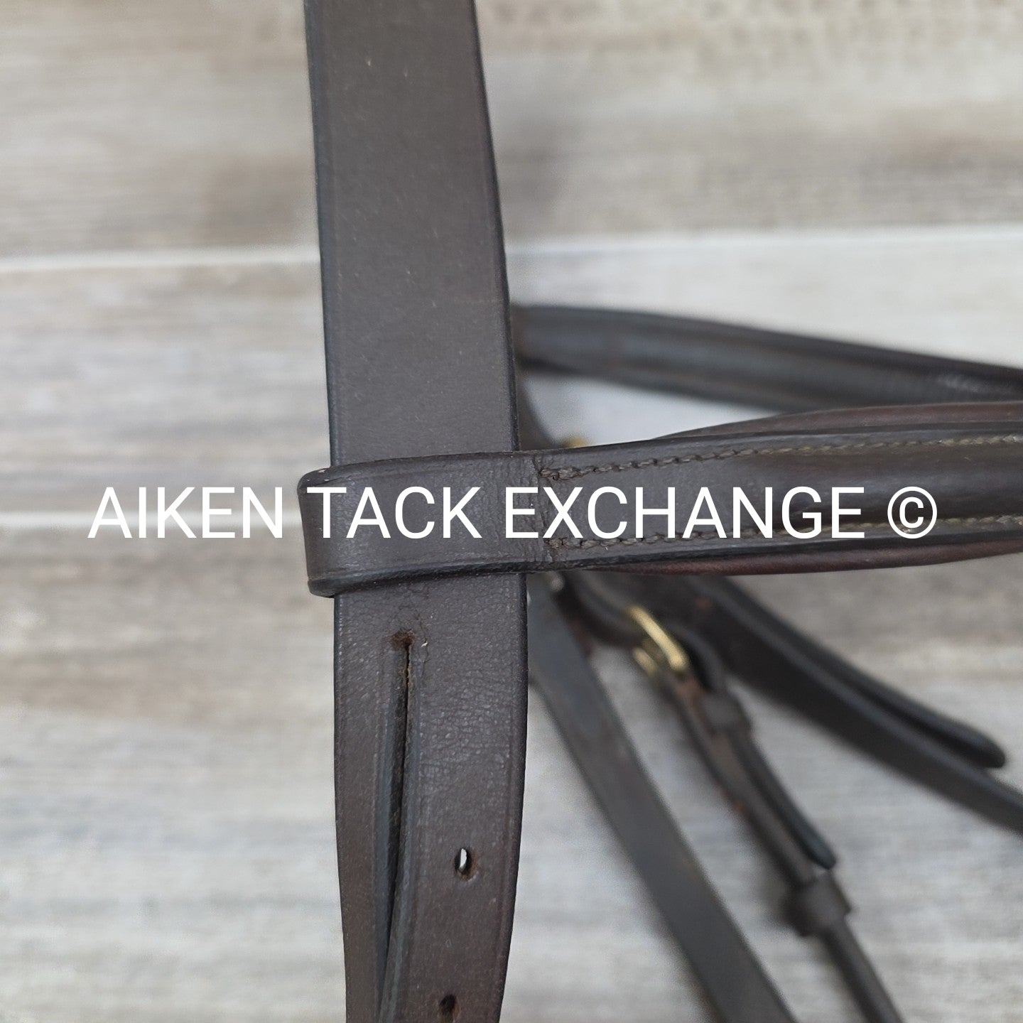 Various Brands Flash Bridle, No Reins, Brown, Size Full