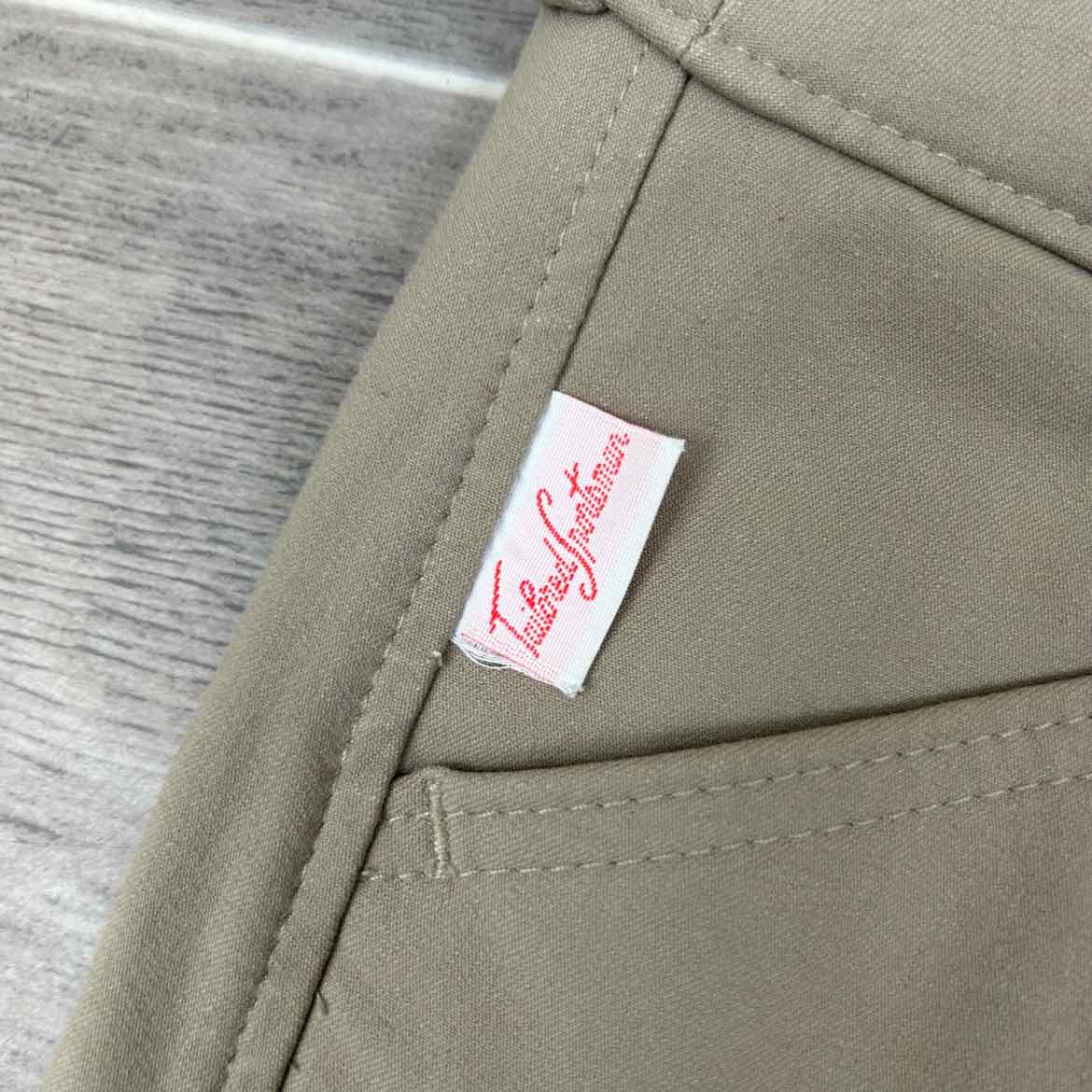 Tailored Sportsman Trophy Hunter Knee Patch Sock Bottom Breeches, Size 24