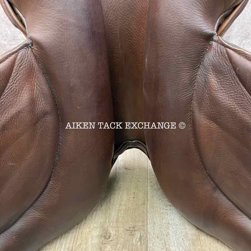 2021 Custom Saddlery Everest Monoflap Dressage Saddle, 18" Seat, Short Flap, Adjustable Tree, Wool Flocked Panels