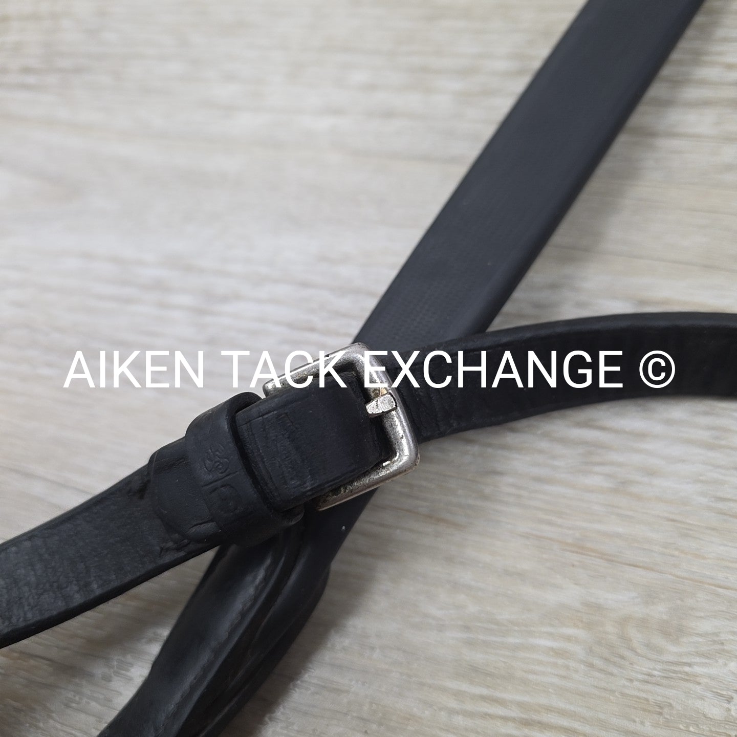 Stubben Rubber Reins, Black, 56"