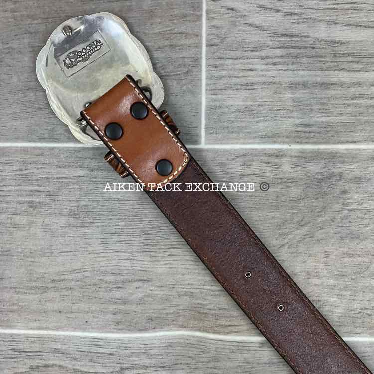 Shyanne Leather Belt with Nocona Belt Buckle, Size Large