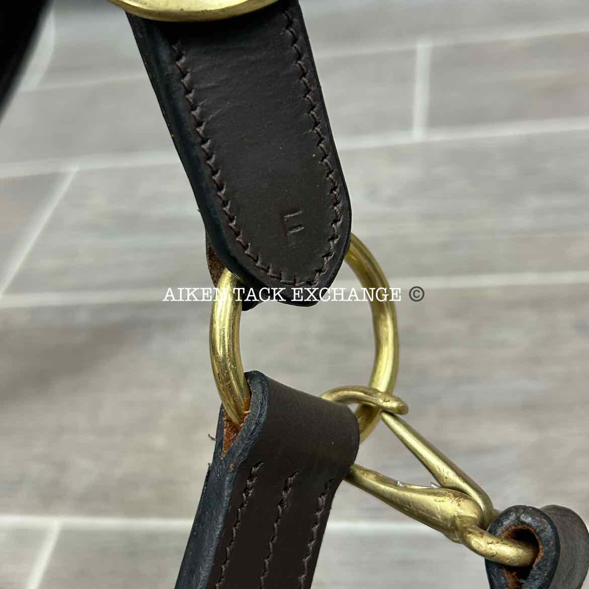 Premier Dorchester Padded Fancy Stitched Leather Halter, Size Full