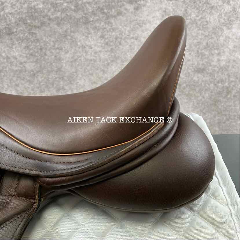 2021 Custom Saddlery Everest Monoflap Dressage Saddle, 18" Seat, Short Flap, Adjustable Tree, Wool Flocked Panels