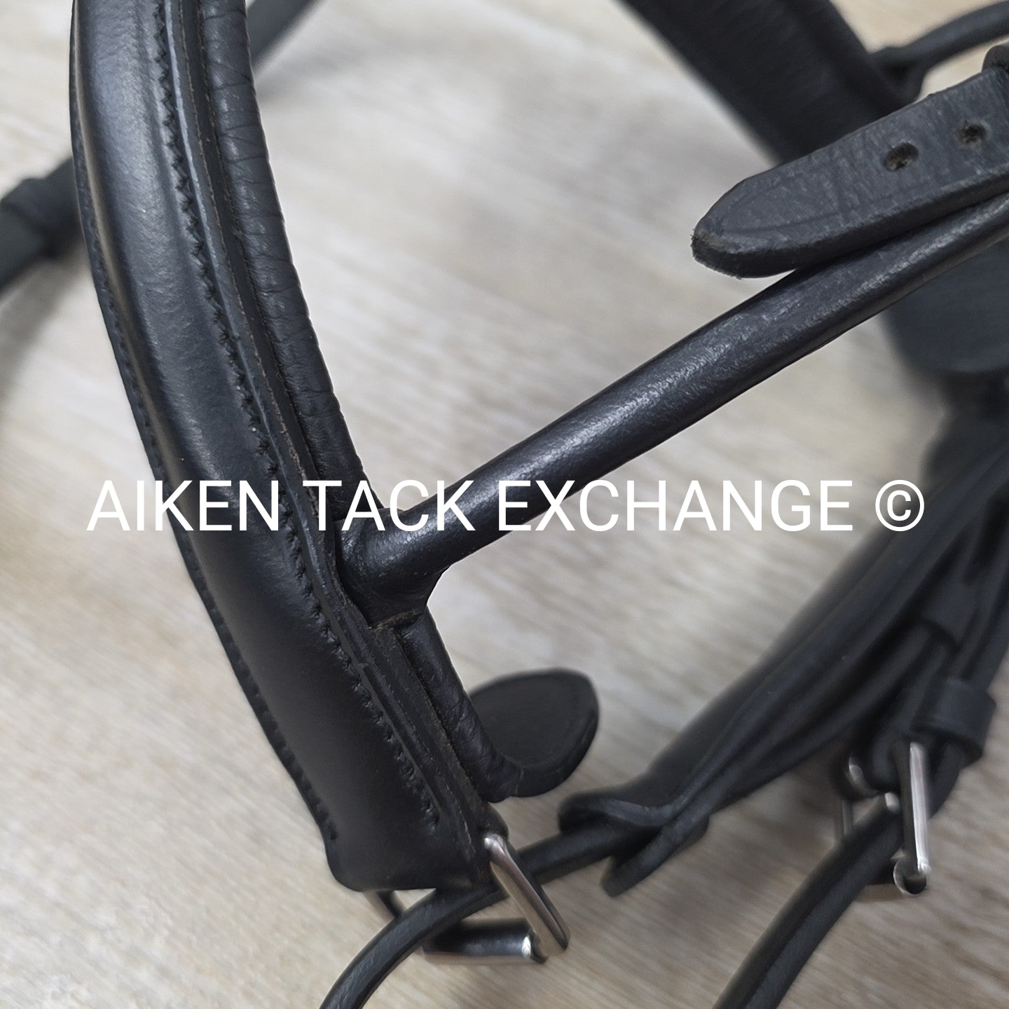 HDR Diamonte Dressage Bridle, Missing Throat Latch & Cheek Pieces, No Reins, Siz