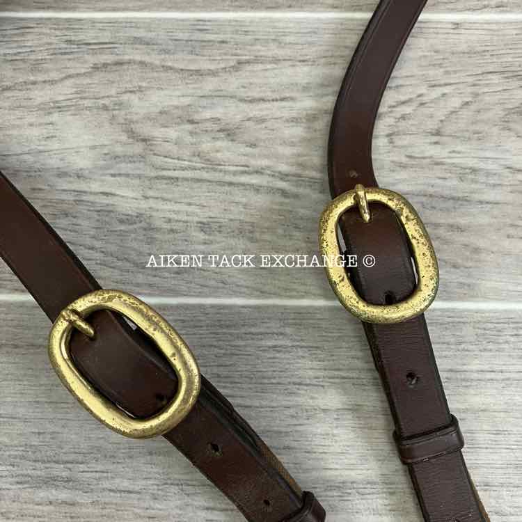 Ovation Elastic Flat Breastplate, Brown, Size Full
