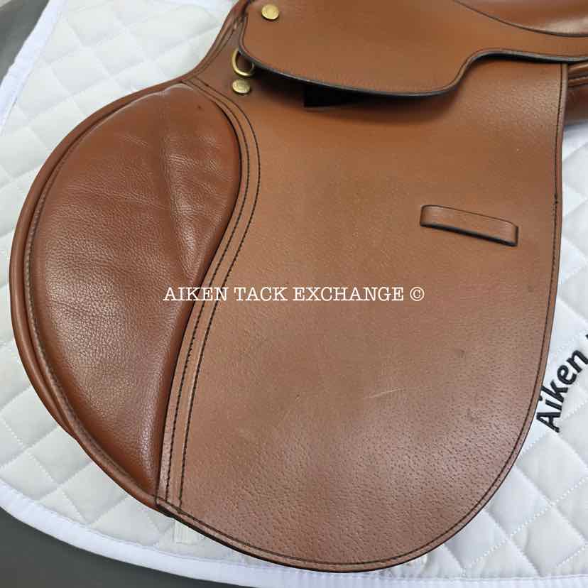 Lancer's Children's Close Contact Jump Saddle, 15" Seat, Wide Tree, Foam Panels