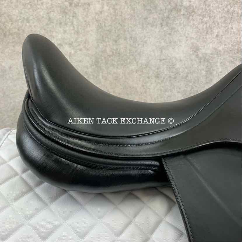 2016 Prestige X-D1D K Zero Monoflap Dressage Saddle, 17" Seat, Wide Tree, Wool Flocked Panels