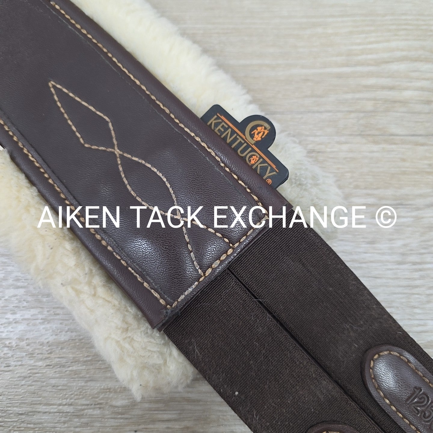 Kentucky Horseware Removable Sheepskin Girth w/ Double End Elastic, 50"