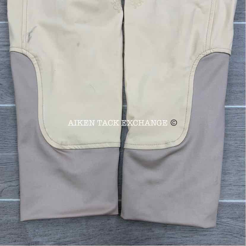 Espoir Equestrian Bamboo Silicone Grip Knee Patch Breeches, Size US 34 IT 48