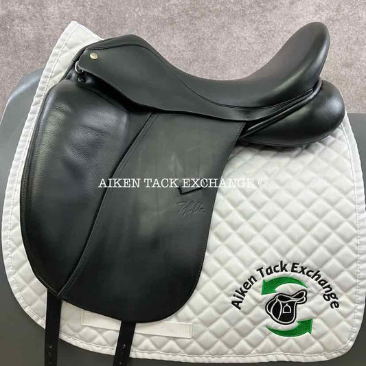 **SOLD** 2014 Custom Saddlery Signature Steffen's Advantage Monoflap Dressage Saddle, 17.5" Seat, Adjustable Tree, Wool Flocked Panels