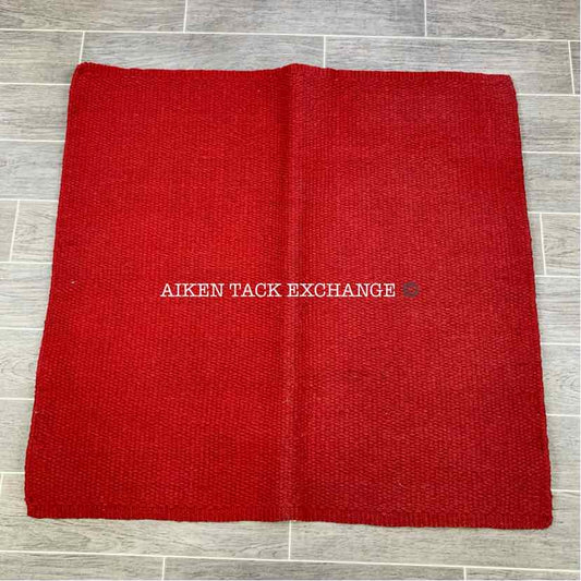 Mayatex San Juan Wool Western Saddle Blanket, Red, 34 x 36