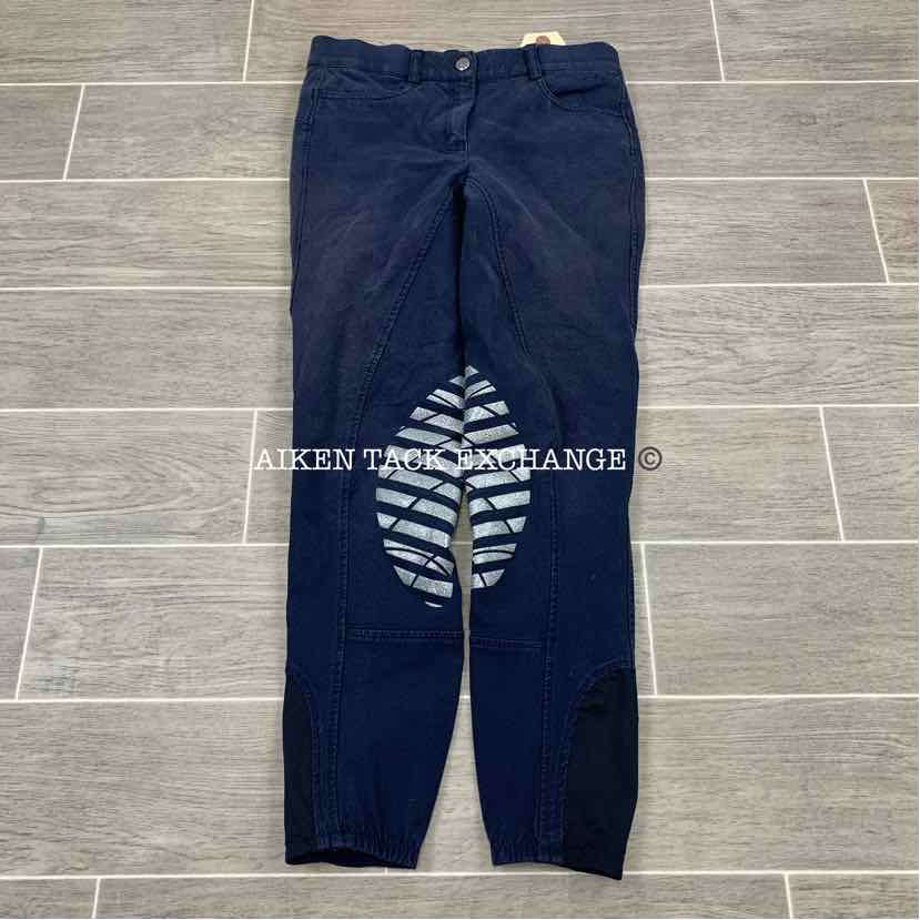 Dublin Silicone Glitter Knee Patch Breeches, Size 8