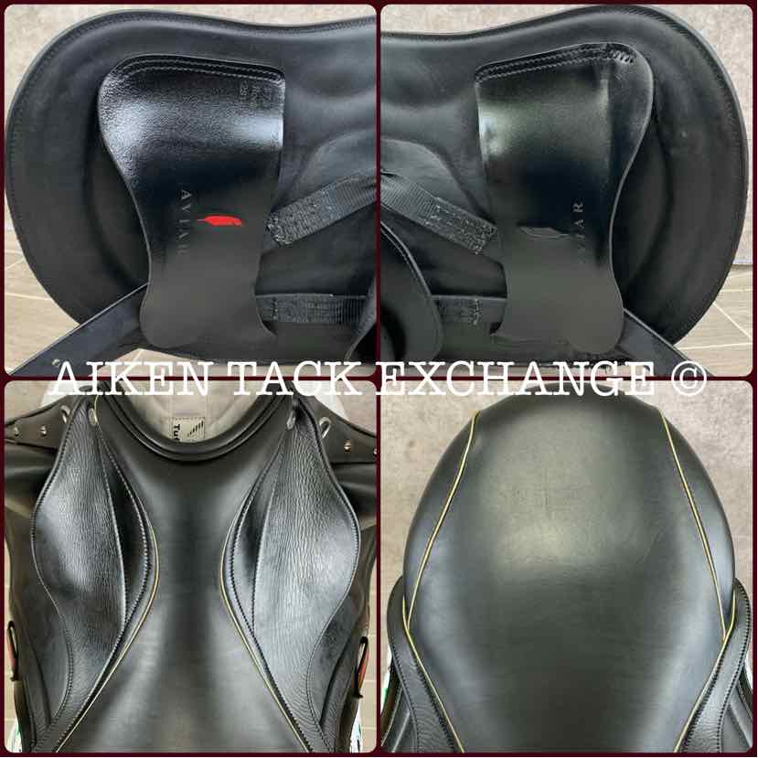 2021 Aviar Rook 1.0 Monoflap Dressage Saddle, 17.5" Seat, Adjustable Flex Tree, Foam Panels