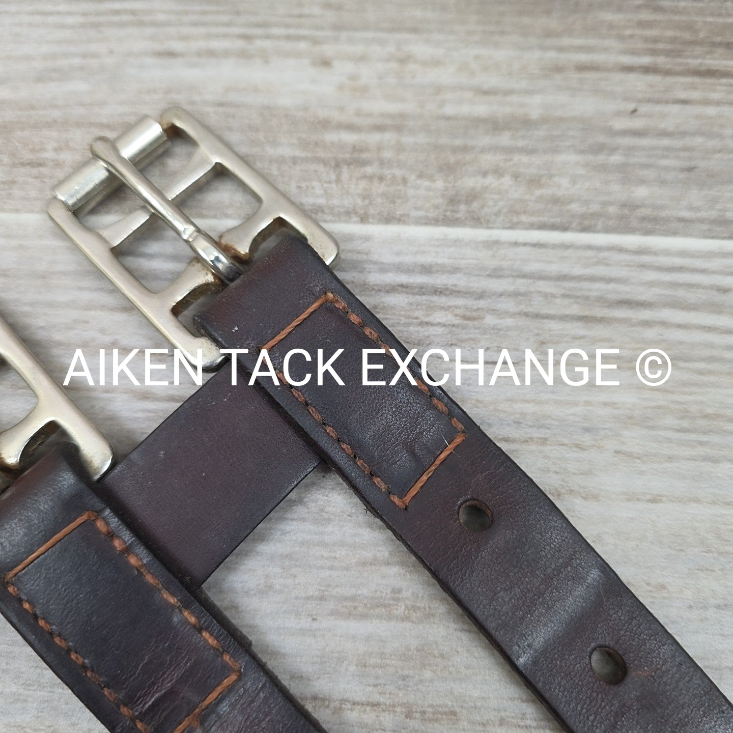 English Leather Girth Extender with Roller Buckles