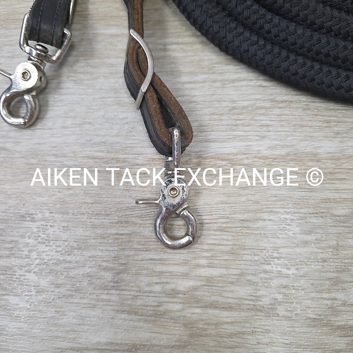 Braided Rope Split Reins with Snaps