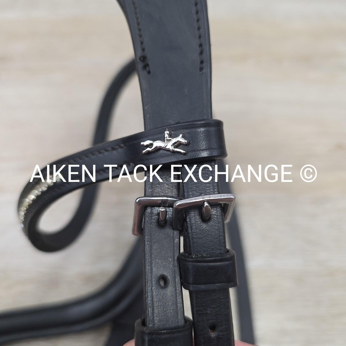 Schockemohle Equitus Beta Anatomical Special Bridle, Black, No Reins, Size Cob