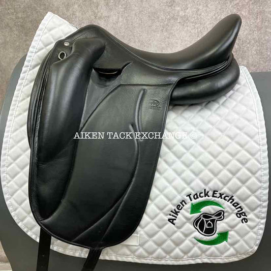 2014 Devoucoux Mendia Monoflap Dressage Saddle, 18" Seat, 3 Flap, Medium Wide Tree, D3D Panels, Full Buffalo Leather