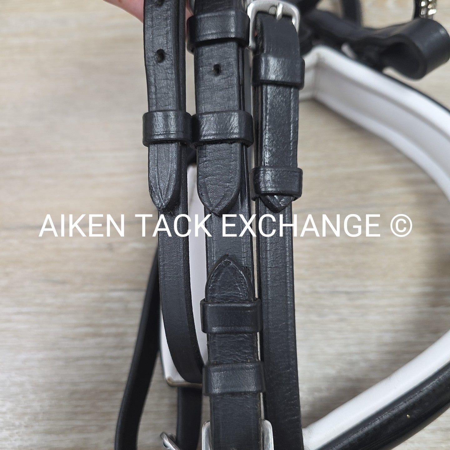 Horze Grayson Classic Dressage Ergonomic Bridle, No Reins, Black, Size Pony