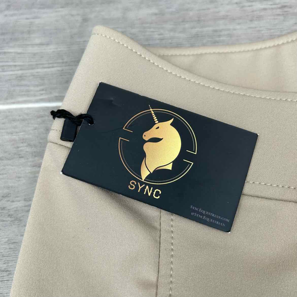Sync Equestrian Winter Bliss Fleece Lined Full Seat Breeches, Size 30 R