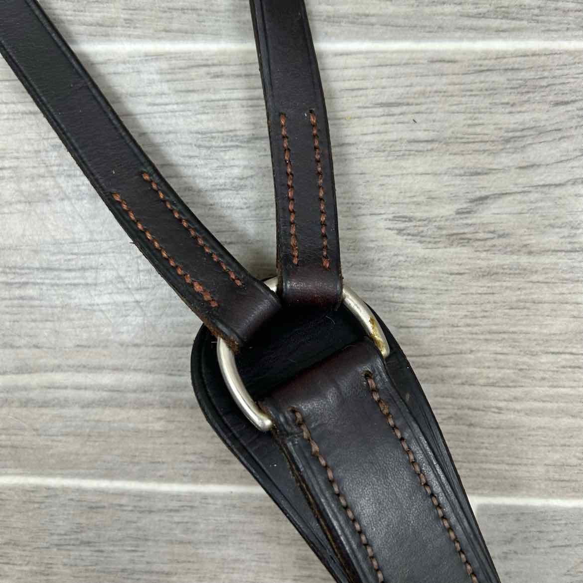 Courbette Flat Breastplate, Brown, Size Full