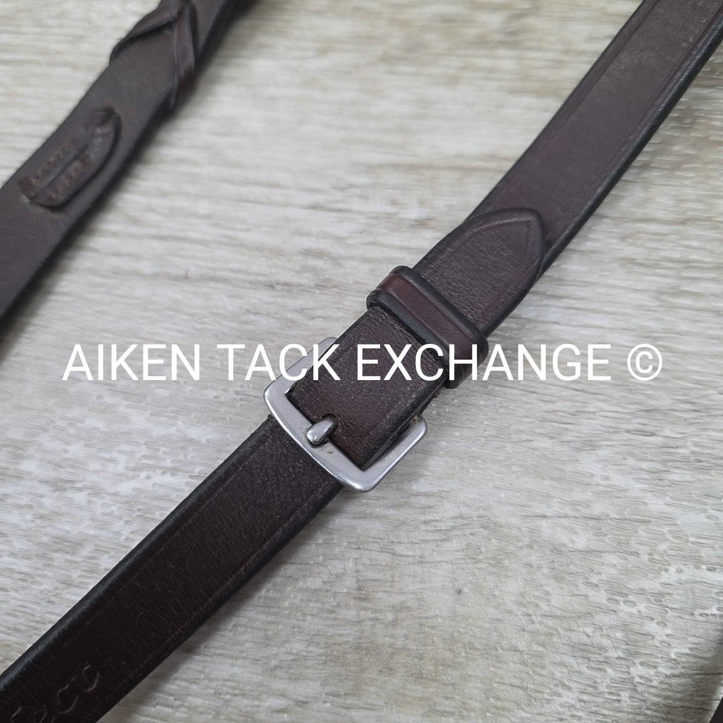 KL Select Flat Laced Reins, Brown, 58"