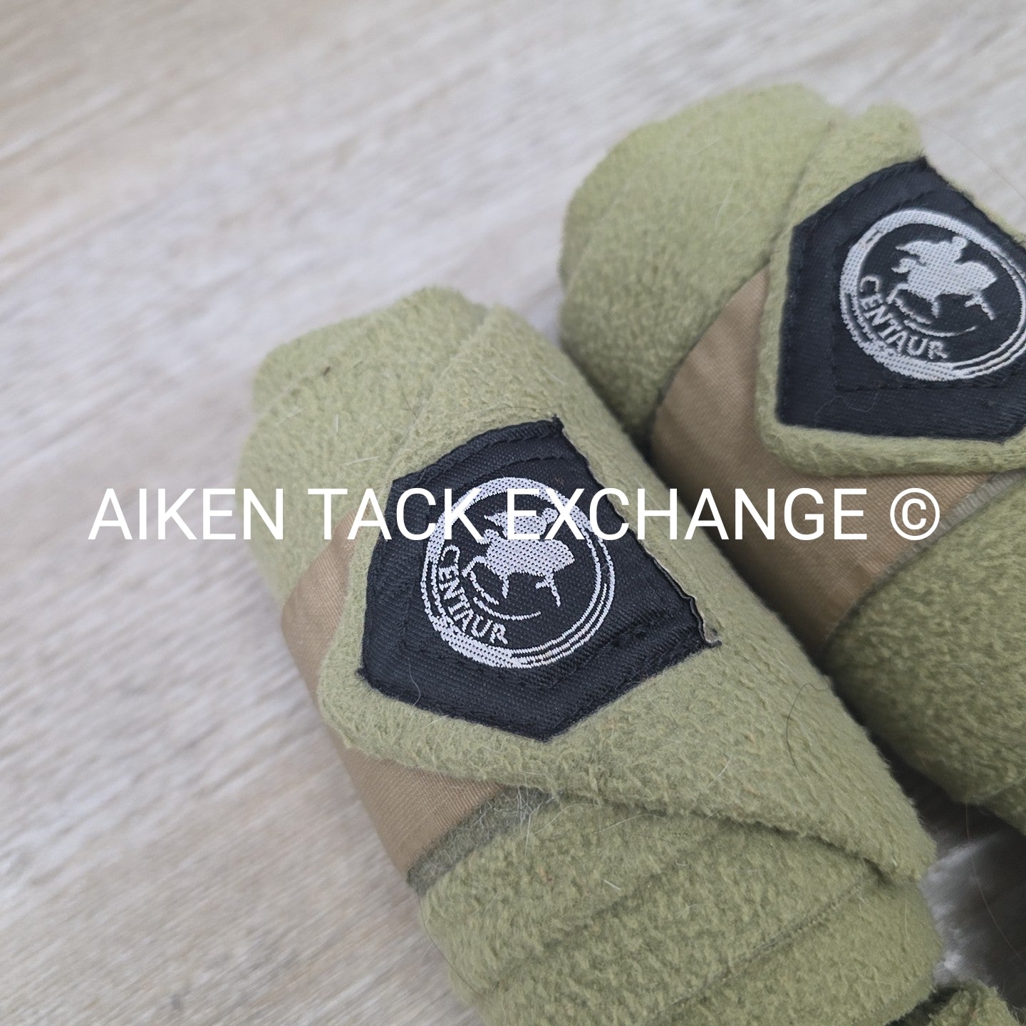 Centaur Fleece Polo Wraps, Olive Green, Set of 4