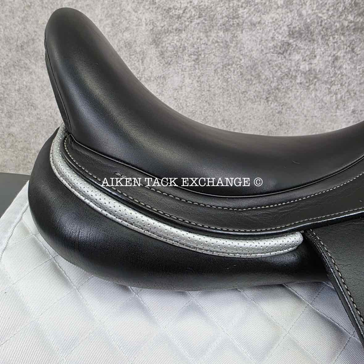 2021 Prestige Philosophy K CPS Monoflap Dressage Saddle, 18" Seat, 34 Tree - MW, Wool Flocked Panels