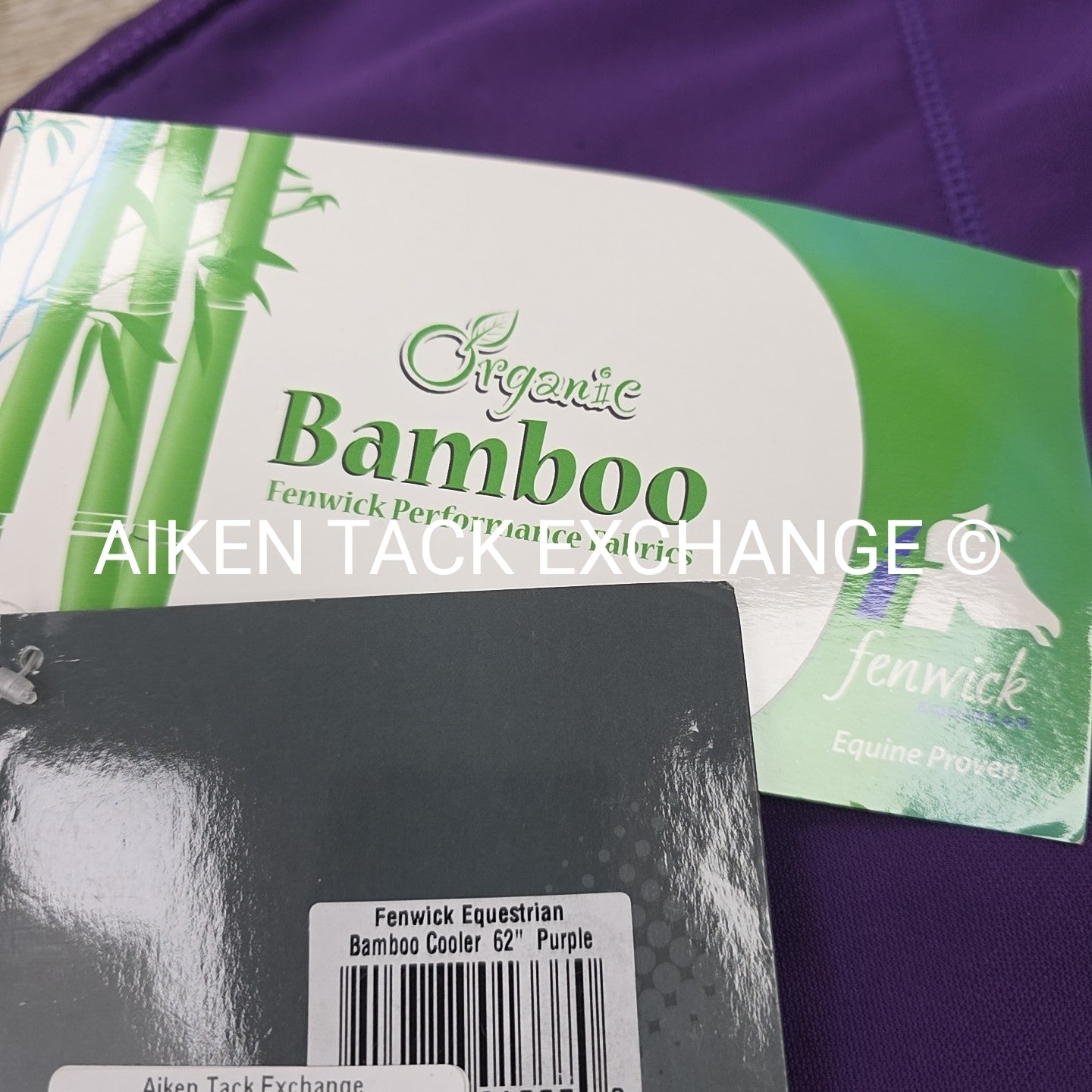 **CLEARANCE** Fenwick Equestrian Therapeutic Bamboo Cooler, Purple, 62"
