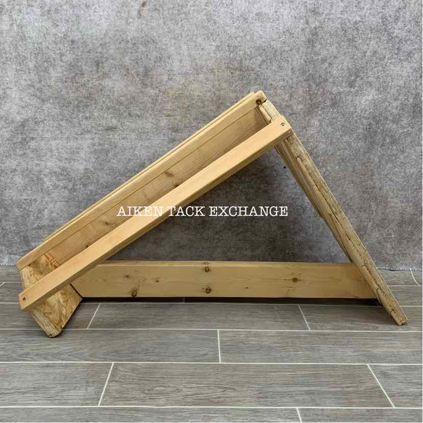 Wooden Wall-Mount Western Saddle Rack