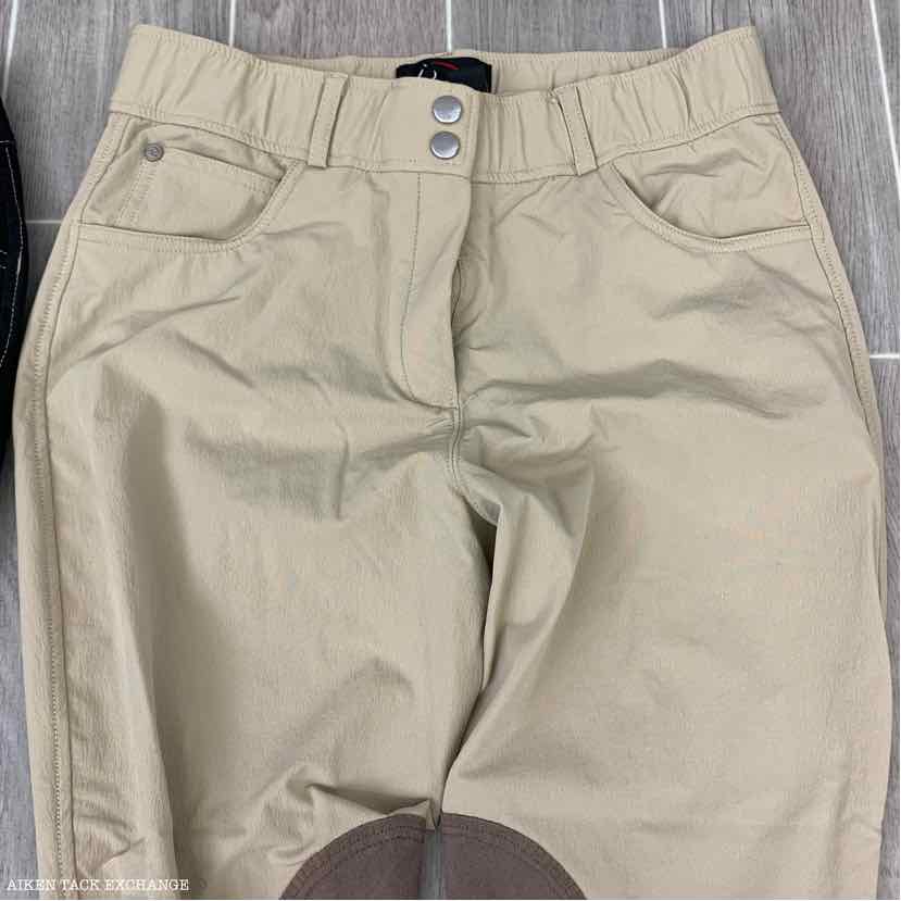BARGAIN BUNDLE: 2 Pairs of Knee Patch Breeches, Equine Couture & HKM, Size 28