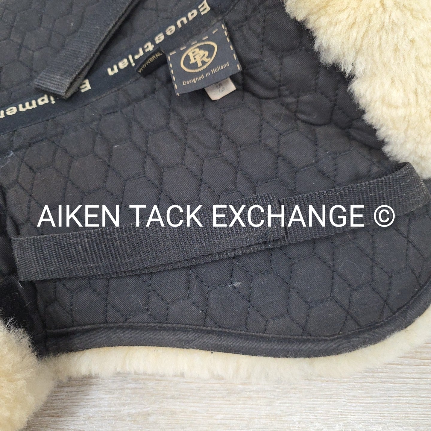 BR Equestrian Shimmable Sheepskin Half Pad, Size Full