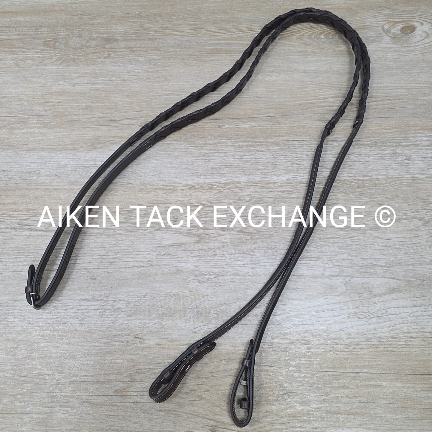 KL Select Black Oak Laurel Bridle with Matching Reins, Size Cob