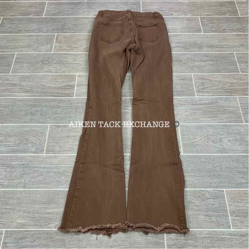 Bell Bottom Stretchy Jeans, Size Medium