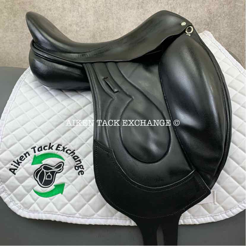 Stackhouse Monoflap Dressage Saddle, 17.5" Seat, Medium Narrow Tree, Wool Flocked Panels