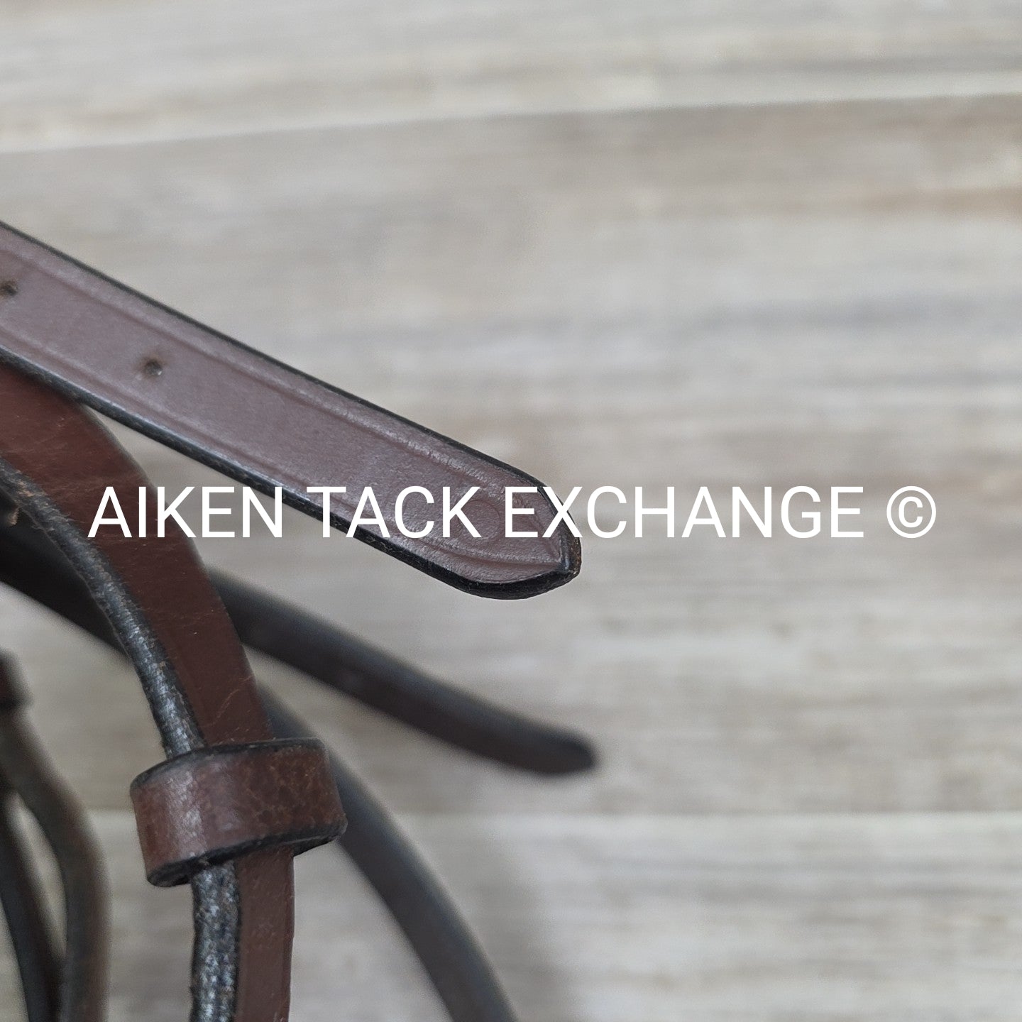 HDR Monocrown Bridle with Rubber Reins, Brown, Oversize